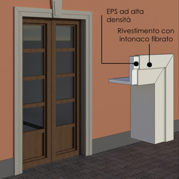 casa rustica cornice porta