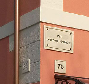 realizzazione targhe viali